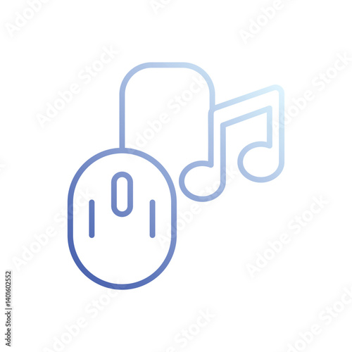 Computer Music Icon Vector Stock Illustration