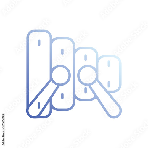 Xylophone Icon Vector Stock Illustration