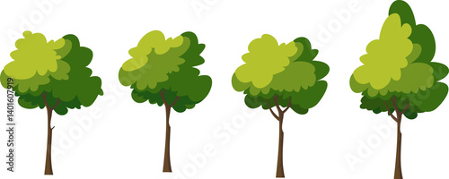 Tree for cartoon animation and others.