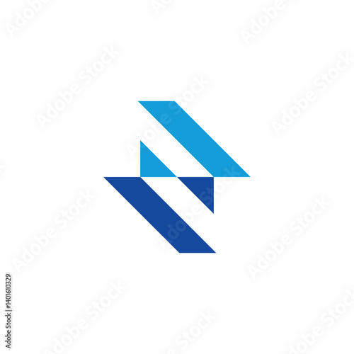 AA logo, one upside down and one straight. Vector