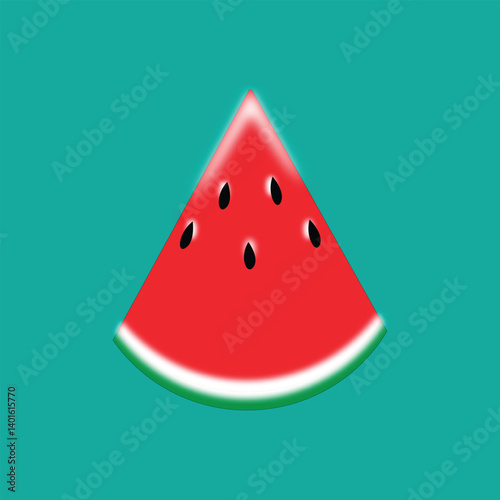 a slice of watermelon fruit