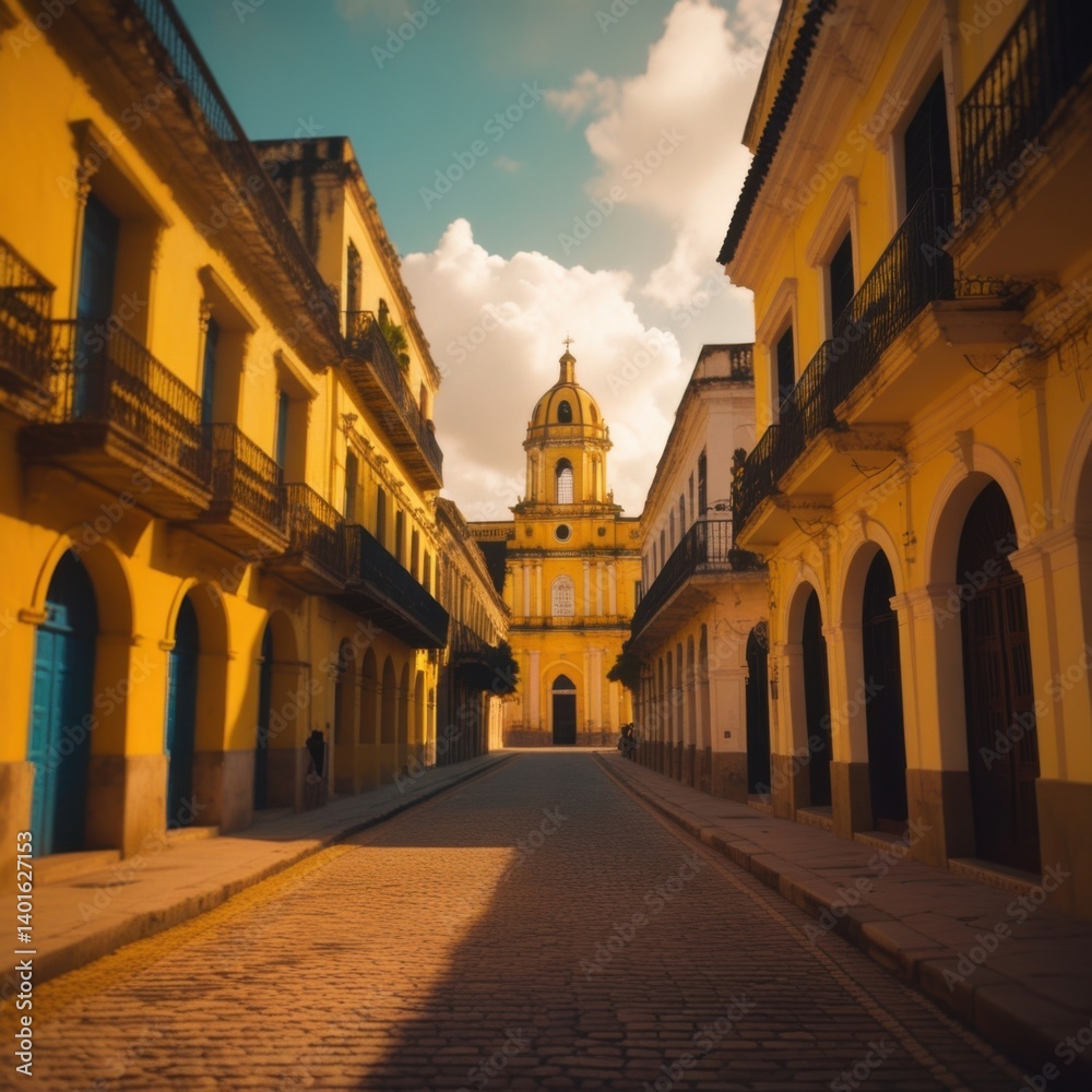 Obraz premium Typical balcony in Cartagena de Indias, Colombia