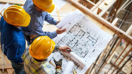 construction workers at work