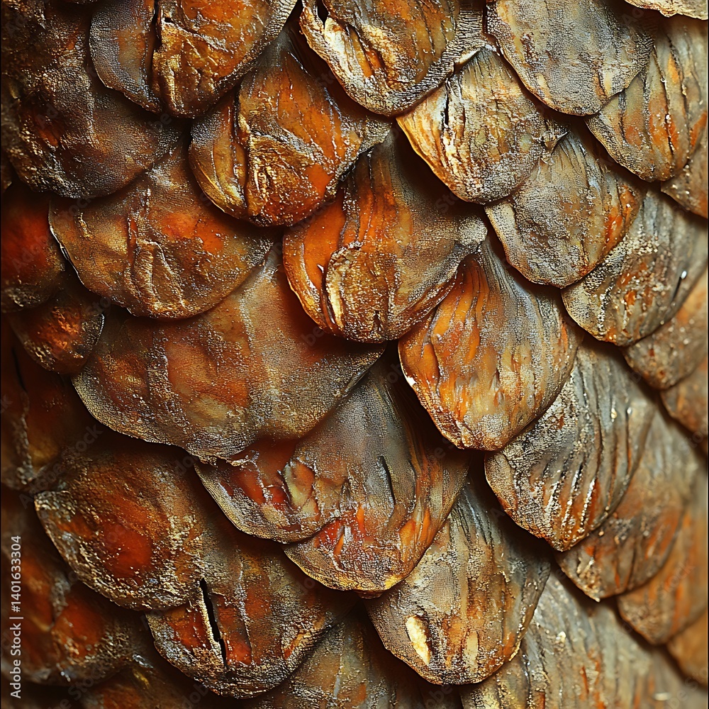Scaly Surface Close-up