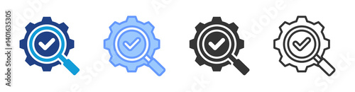 Check icon set multiple style collection