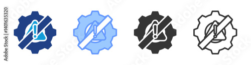 Countermeasure icon set multiple style collection
