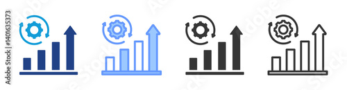 Sustainable Development icon set multiple style collection