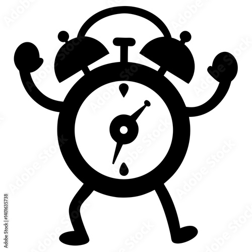 black alarm clock with a steering wheel
