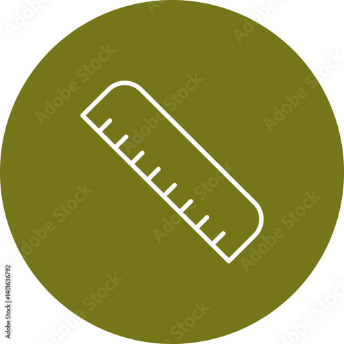 Ruler Vector Line Circle Icon Design