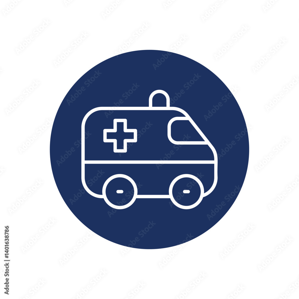 Ambulance Icon Vector Stock Illustration Ambulance Icon Vector Stock Illustration