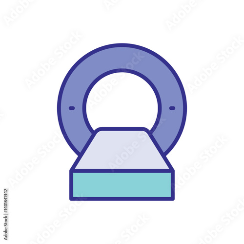 MRI Machine Icon Vector Stock Illustration