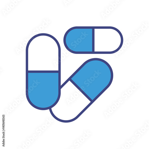 Pill Icon Vector Stock Illustration