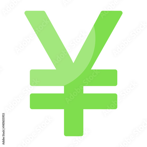 Yen Symbol Flat Flat Icon