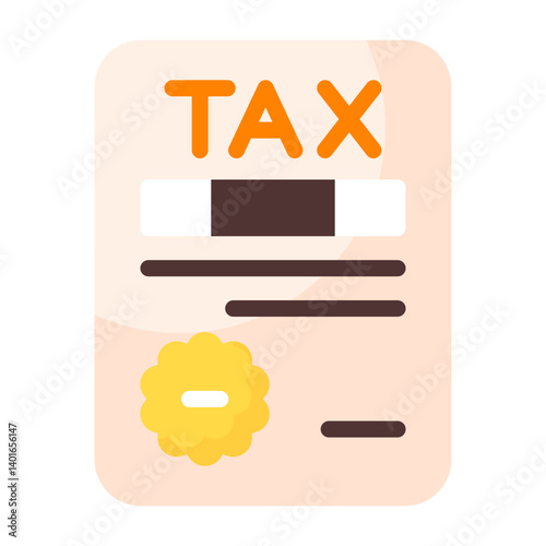 Tax Agreement Flat Flat Icon