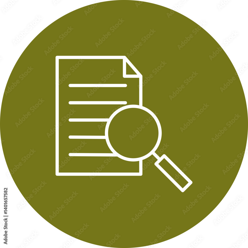Job Offer Vector Line Circle Icon Design Job Offer Vector Line Circle Icon Design