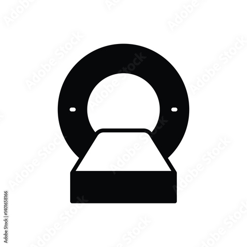 MRI Machine Icon Vector Stock Illustration