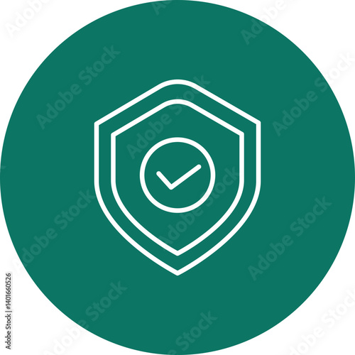 Compliance Vector Line Circle  Icon Design