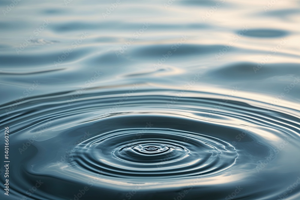 Minimalistic Water Surface Ripple Effect for Calmness and Serenity in Meditation and Design Projects Minimalistic Water Surface Ripple Effect for Calmness and Serenity in Meditation and Design Projects