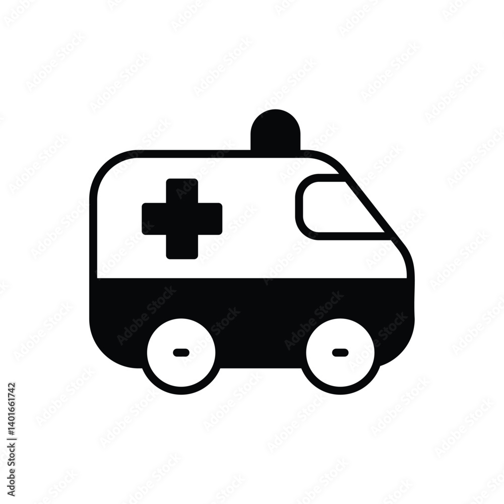 Ambulance Icon Vector Stock Illustration Ambulance Icon Vector Stock Illustration