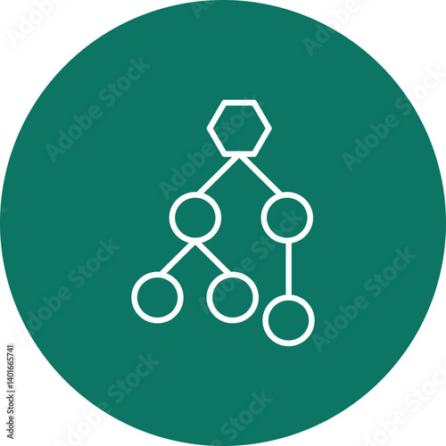 Network Vector Line Circle Icon Design