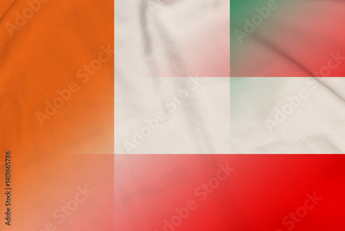 Ivory Coast and Austria official flag transborder negotiation AUT CIV