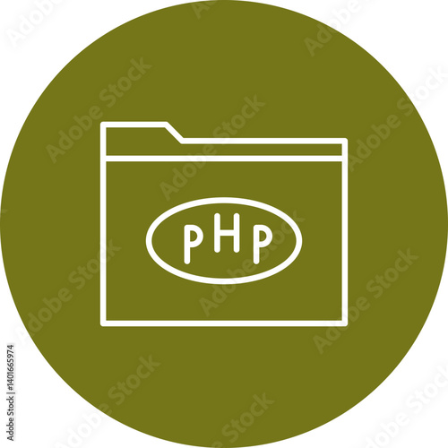PHP Vector Line Circle Icon Design