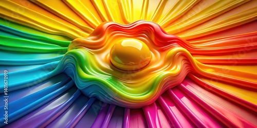 Radiant Wax Sunbeam Rainbow Gradient Matte