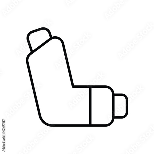 Inhaler Icon Vector Stock Illustration