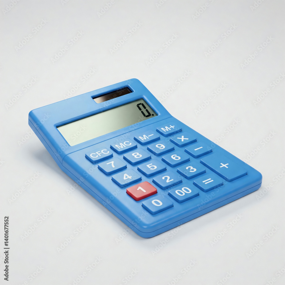Calculator on a white background. 3d render illustration. Calculator on a white background. 3d render illustration.