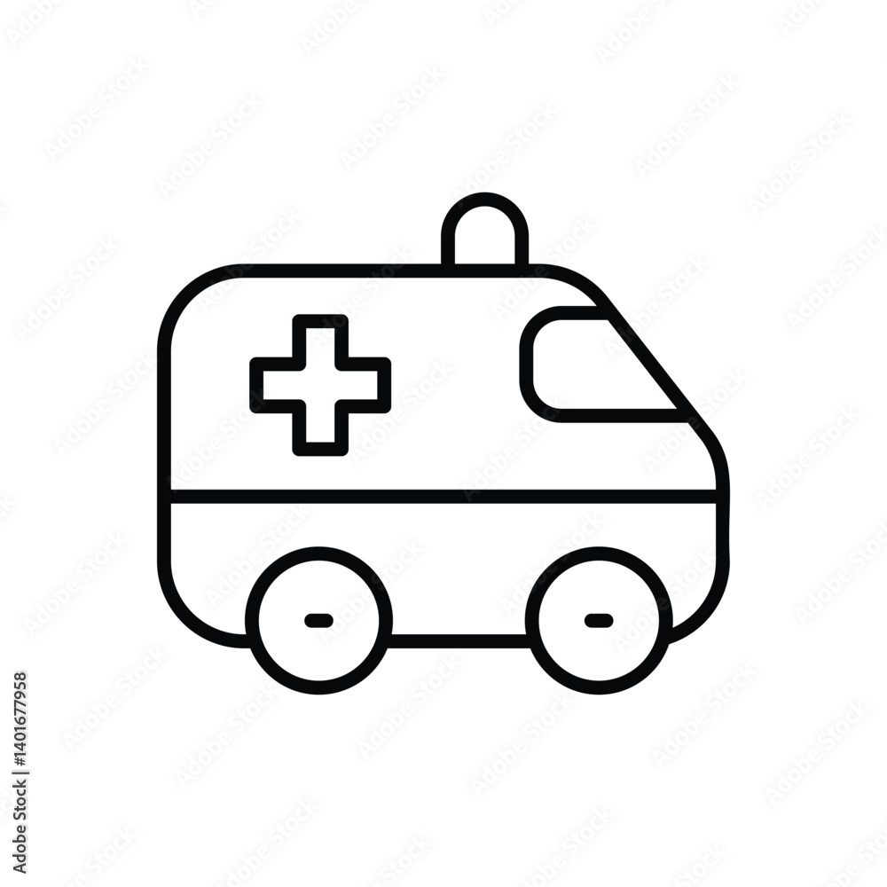 Ambulance Icon Vector Stock Illustration Ambulance Icon Vector Stock Illustration