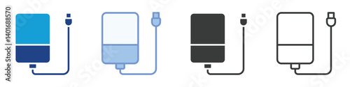 Hardisk external Icons Collection – Multiple Vector Styles Icons