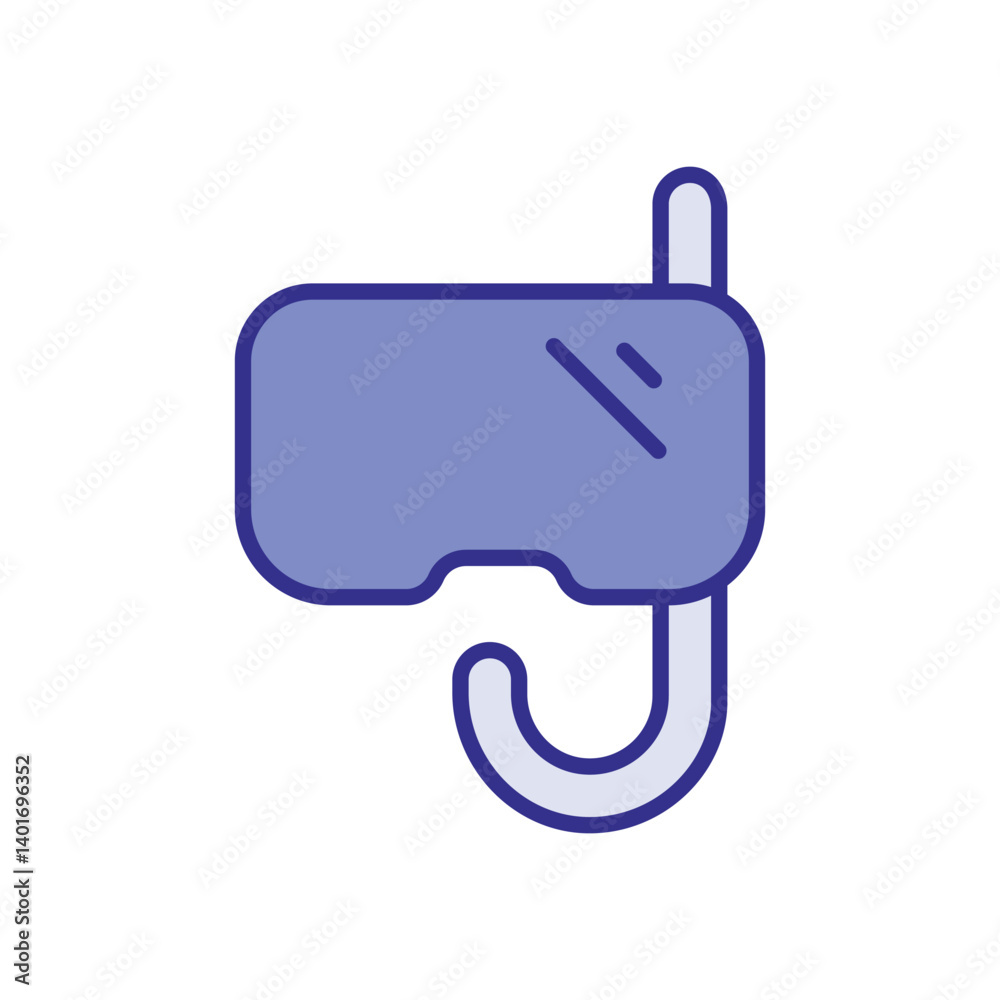 Snorkeling Gear Icon Vector Stock Illustration Snorkeling Gear Icon Vector Stock Illustration