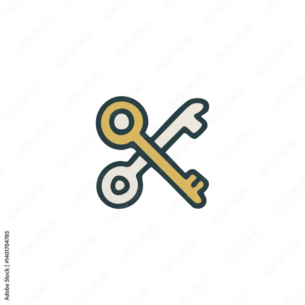 vector illustration of key symbol some shapes vector illustration of key symbol some shapes