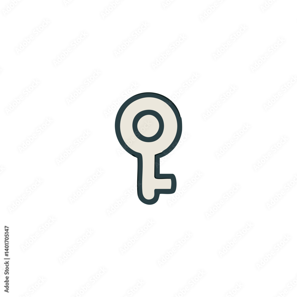 vector illustration of key symbol some shapes vector illustration of key symbol some shapes