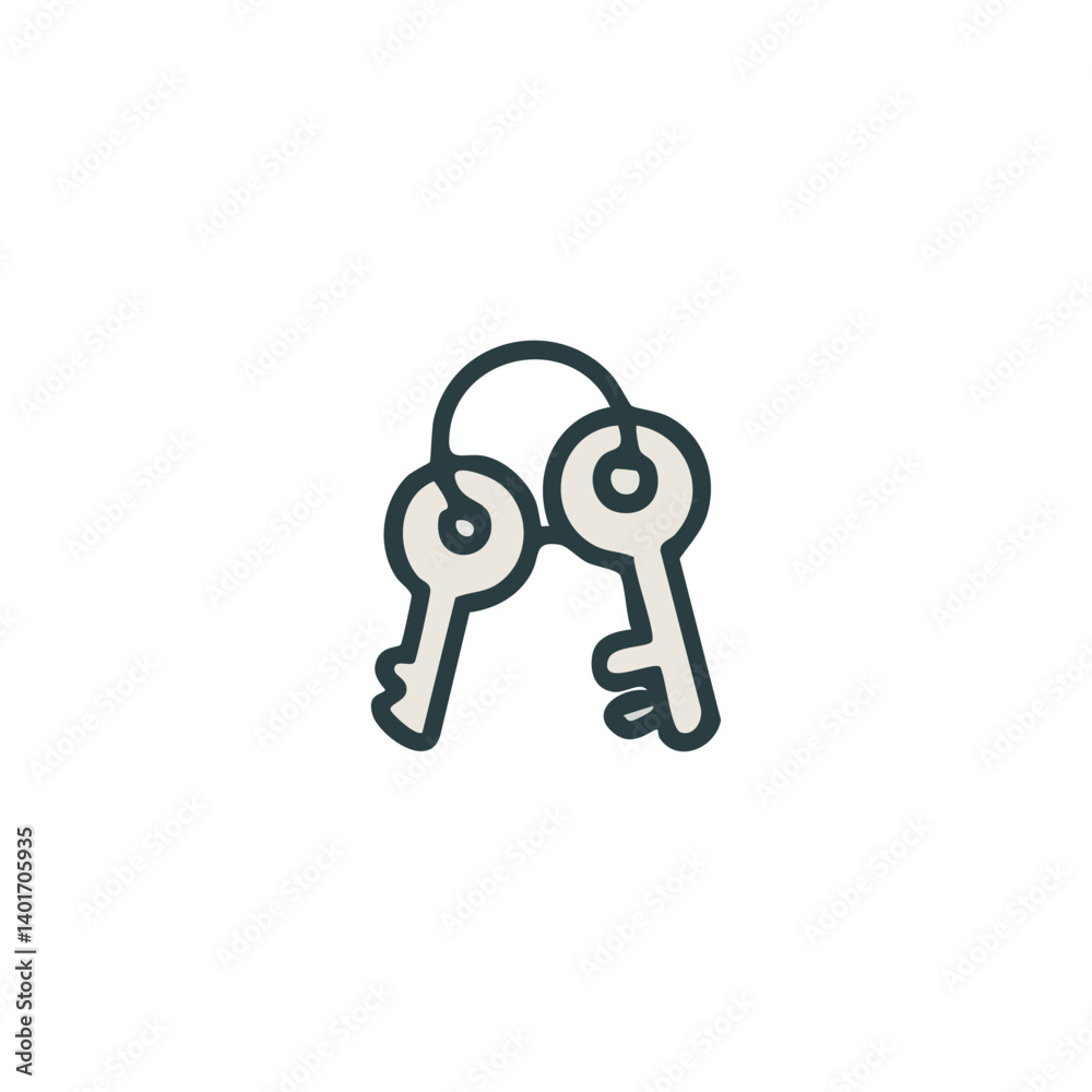 vector illustration of key symbol some shapes vector illustration of key symbol some shapes