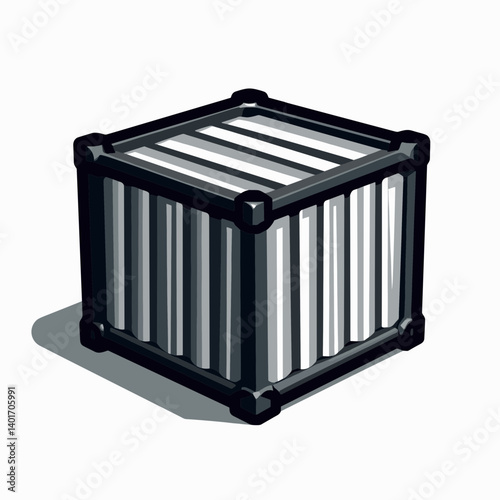 stylish black and white storage box with lid