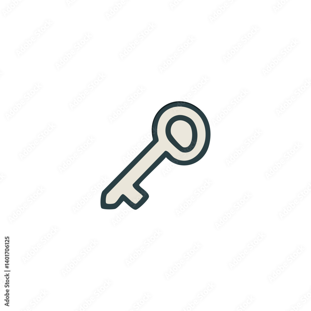 vector illustration of key symbol some shapes vector illustration of key symbol some shapes