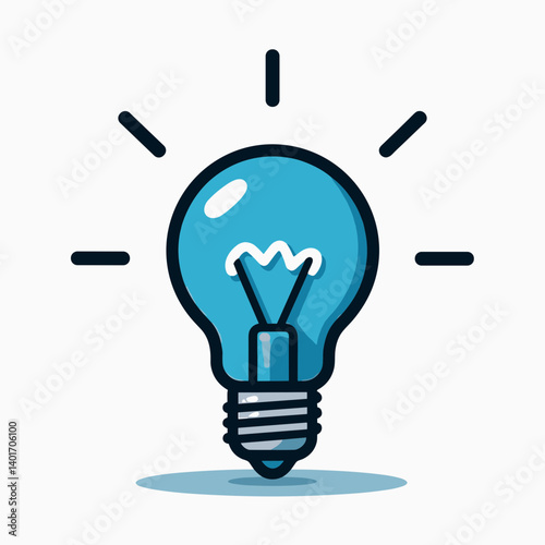 innovative light bulb idea illustration