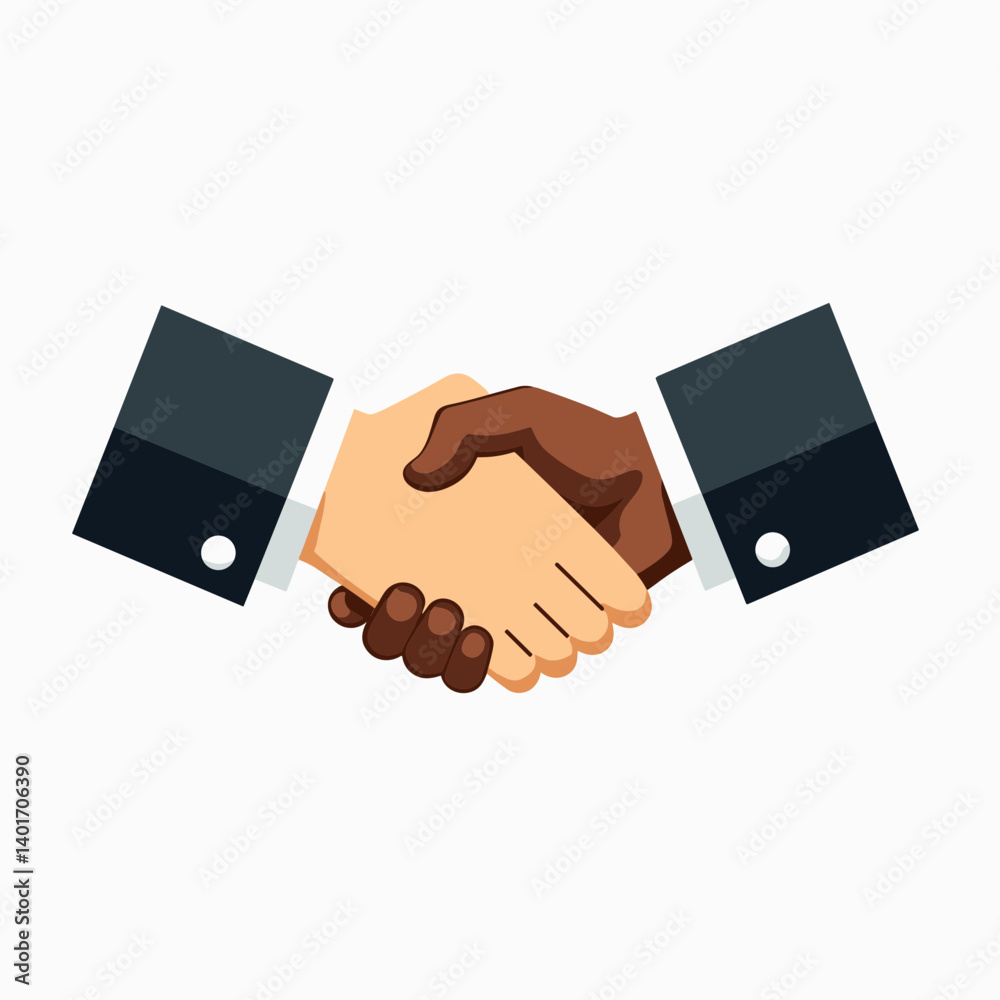 handshake between two people with diverse skin tones, symbolizing unity and agreement handshake between two people with diverse skin tones, symbolizing unity and agreement