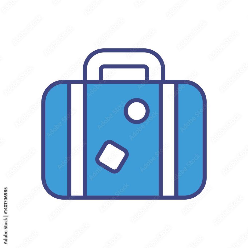 Suitcase Icon Vector Stock Illustration Suitcase Icon Vector Stock Illustration
