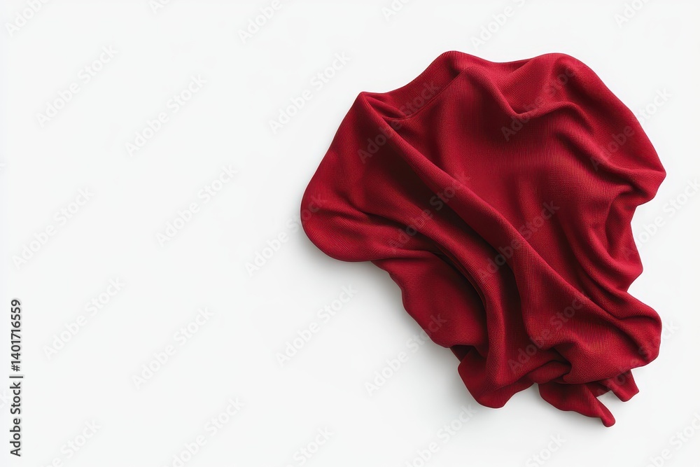 Red Fabric Drape Red Fabric Drape