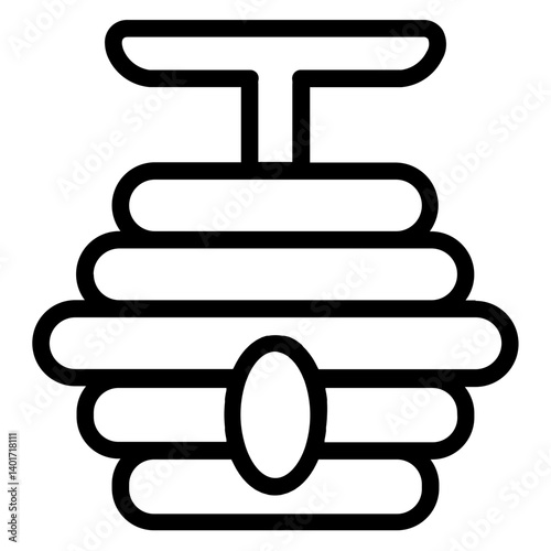 Bees Cages Hives Line Icon