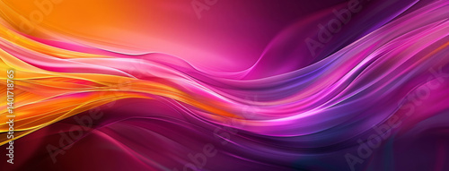 Wallpaper, sound wave and design with art background for banner with lines, colorful and material texture. Creative poster, flow pattern and abstract cloth with satin fabric, psychedelic and swirl