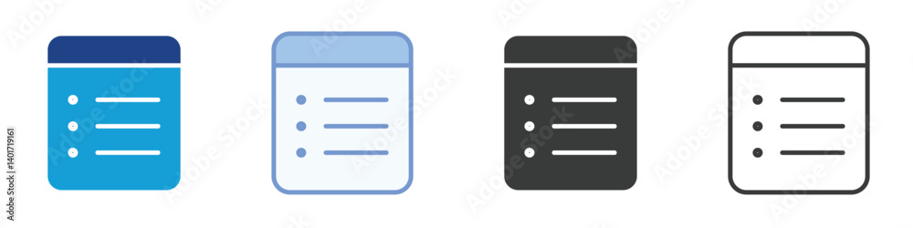 Note Icons Collection – Multiple Vector Styles Icons Note Icons Collection – Multiple Vector Styles Icons