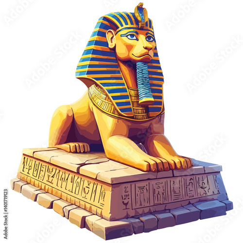 The Karnak Temple Complex - Luxor, Egypt - Stock Illustration