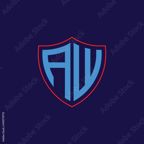 Free Download Corporate Shield Logo with Letter Combination - GFXLoad