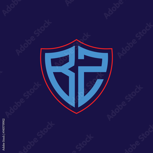 Free Download Corporate Shield Logo with Letter Combination - GFXLoad