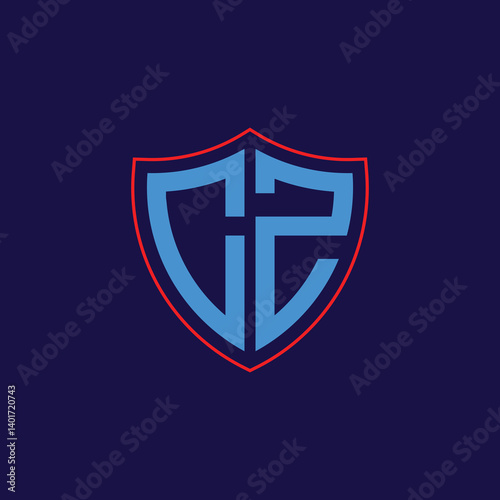 Free Download Corporate Shield Logo with Letter Combination - GFXLoad