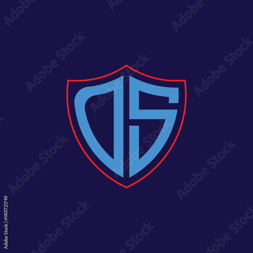 Free Download Corporate Shield Logo with Letter Combination - GFXLoad