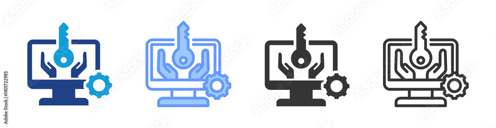 Access Management icon set multiple style collection Access Management icon set multiple style collection